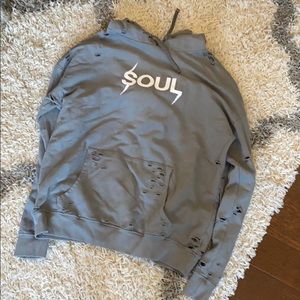Soul XL ripped sweatshirt